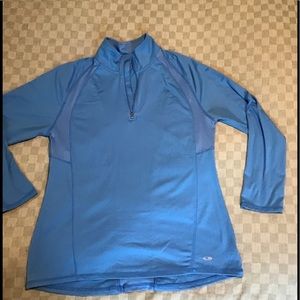 CHAMPION Blue long sleeve Lg athletic top